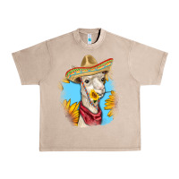 French Oak Sombrero Llama Urban Heavy Tee - RanaPortraitStore