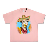 Salmon Sombrero Llama Urban Heavy Tee - RanaPortraitStore