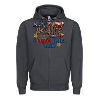 Smoke Ain't no doubt i love this land 4th of july Zipper Hoodie - CowGirlArtShop