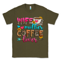 Army Green wife mother coffee lover Classic Tee - Zillion Design Studio