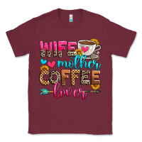 Burgundy wife mother coffee lover Classic Tee - Zillion Design Studio
