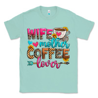 Seafoam wife mother coffee lover Classic Tee - Zillion Design Studio