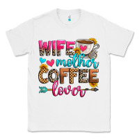 White wife mother coffee lover Classic Tee - Zillion Design Studio