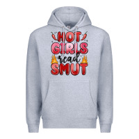 Heather Grey hot girls read smut Premium Hoodie - MaliasSmallBusiness