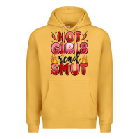 Mustard hot girls read smut Premium Hoodie - MaliasSmallBusiness