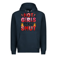 Navy hot girls read smut Premium Hoodie - MaliasSmallBusiness