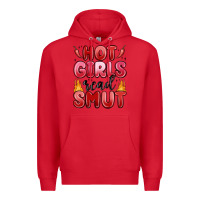 Red hot girls read smut Premium Hoodie - MaliasSmallBusiness