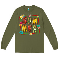 Army Green summer with fruit Long Sleeve Tee - texasbilliewilder