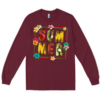 Burgundy summer with fruit Long Sleeve Tee - texasbilliewilder
