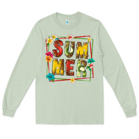 Matcha summer with fruit Long Sleeve Tee - texasbilliewilder