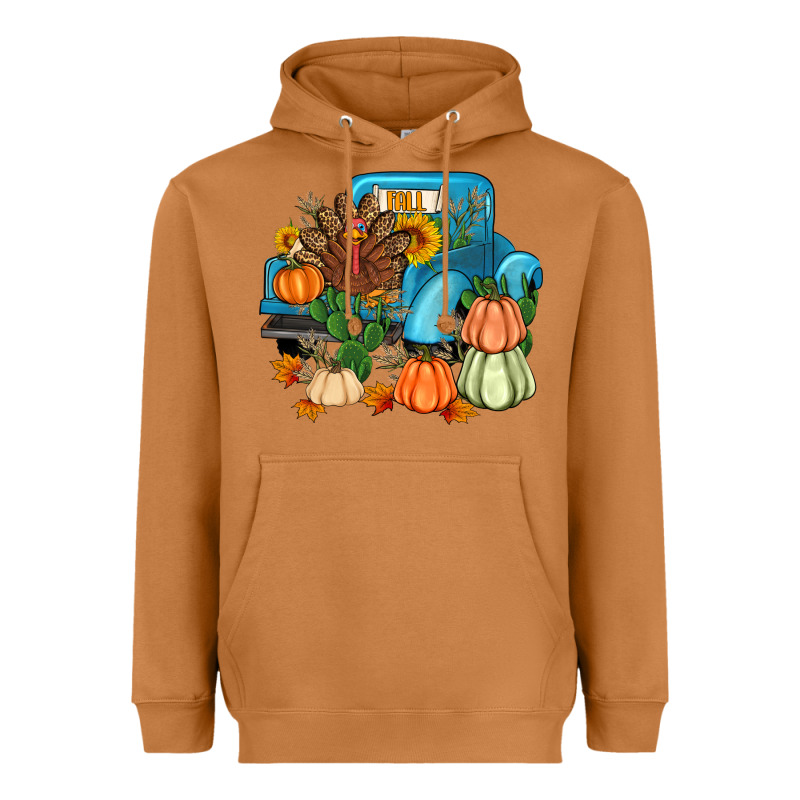 Thanksgiving Turkey Truck Heavyweight Hoodie by Artiststas | Teevron