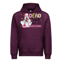 Mauve Wine dead inside but it's christmas Urban Hoodie - MaliasSmallBusiness