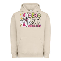 Pigment French Oak dead inside but it's christmas Urban Hoodie - MaliasSmallBusiness