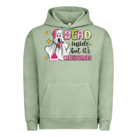 Pigment Oil Green dead inside but it's christmas Urban Hoodie - MaliasSmallBusiness