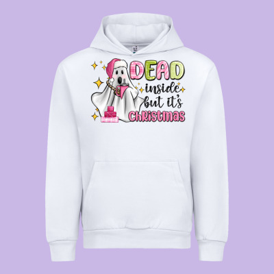 Dead Inside But It's Christmas Urban Hoodie Designed By Maliassmallbusiness