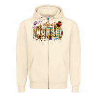 Sandshell school nurse Zipper Hoodie - CowhideDigitalArt