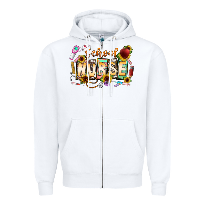 School Nurse Zipper Hoodie by CowhideDigitalArt | Teevron