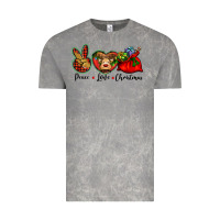 Cloud Rock peace love Christmas Vintage Tee - BarkalooDesign