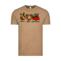 Vintage Coffee peace love Christmas Vintage Tee - BarkalooDesign