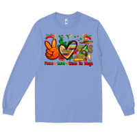 Colony Blue peace love cinco de mayo Long Sleeve Tee - Zillion Design Studio
