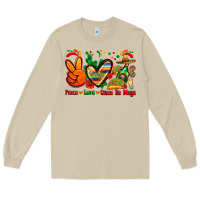 Mushroom peace love cinco de mayo Long Sleeve Tee - Zillion Design Studio