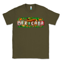 Army Green Mexicana Classic Tee - texasbilliewilder