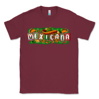 Burgundy Mexicana Classic Tee - texasbilliewilder