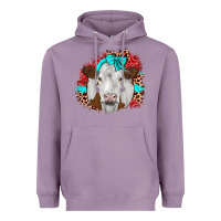 Lavender ribbon simmental leopard Heavyweight Hoodie - JahusDesignShop