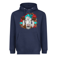 Navy ribbon simmental leopard Heavyweight Hoodie - JahusDesignShop