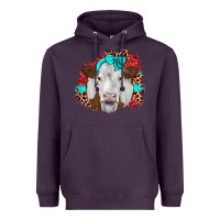 Plum ribbon simmental leopard Heavyweight Hoodie - JahusDesignShop