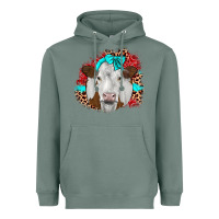 Sage ribbon simmental leopard Heavyweight Hoodie - JahusDesignShop