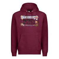 Burgundy hello im mentally at the bookstore Premium Hoodie - MaliasSmallBusiness
