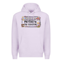 Lilac hello im mentally at the bookstore Premium Hoodie - MaliasSmallBusiness