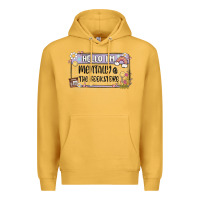 Mustard hello im mentally at the bookstore Premium Hoodie - MaliasSmallBusiness