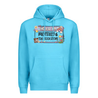 Ocean Blue hello im mentally at the bookstore Premium Hoodie - MaliasSmallBusiness
