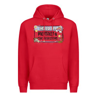 Red hello im mentally at the bookstore Premium Hoodie - MaliasSmallBusiness