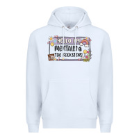 White hello im mentally at the bookstore Premium Hoodie - MaliasSmallBusiness