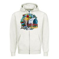 Oatmeal Heather beach please Zipper Hoodie - SublimationCraftShop