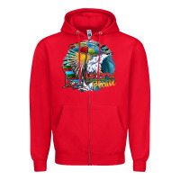 Red beach please Zipper Hoodie - SublimationCraftShop