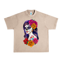 French Oak sugar skull girl Urban Heavy Tee - RanaPortraitStore