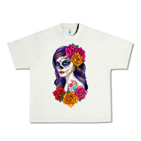 Pistachio sugar skull girl Urban Heavy Tee - RanaPortraitStore
