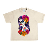 Sandshell sugar skull girl Urban Heavy Tee - RanaPortraitStore