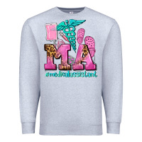 Heather Grey m a medical assistant Premium Sweatshirt - AdoDesignShop