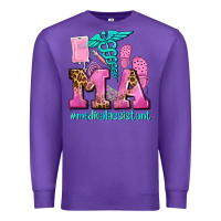 Purple m a medical assistant Premium Sweatshirt - AdoDesignShop