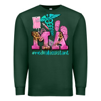 Sports Green m a medical assistant Premium Sweatshirt - AdoDesignShop