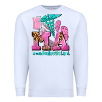 White m a medical assistant Premium Sweatshirt - AdoDesignShop