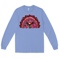 Colony Blue valentine's day baby cow rainbow Long Sleeve Tee - RanaPortraitStore