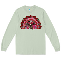 Matcha valentine's day baby cow rainbow Long Sleeve Tee - RanaPortraitStore
