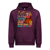 Mauve Wine i may look calm but in my head i pecked you three Urban Hoodie - NancyCooperArtShop