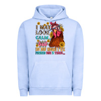 Pigment Grape Ice i may look calm but in my head i pecked you three Urban Hoodie - NancyCooperArtShop